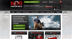 Desktop Screenshot of k9employment.com